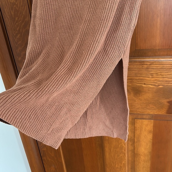 Abercrombie dusty rose knit 90s sweater midi skirt with side slit size SP - Picture 4 of 5